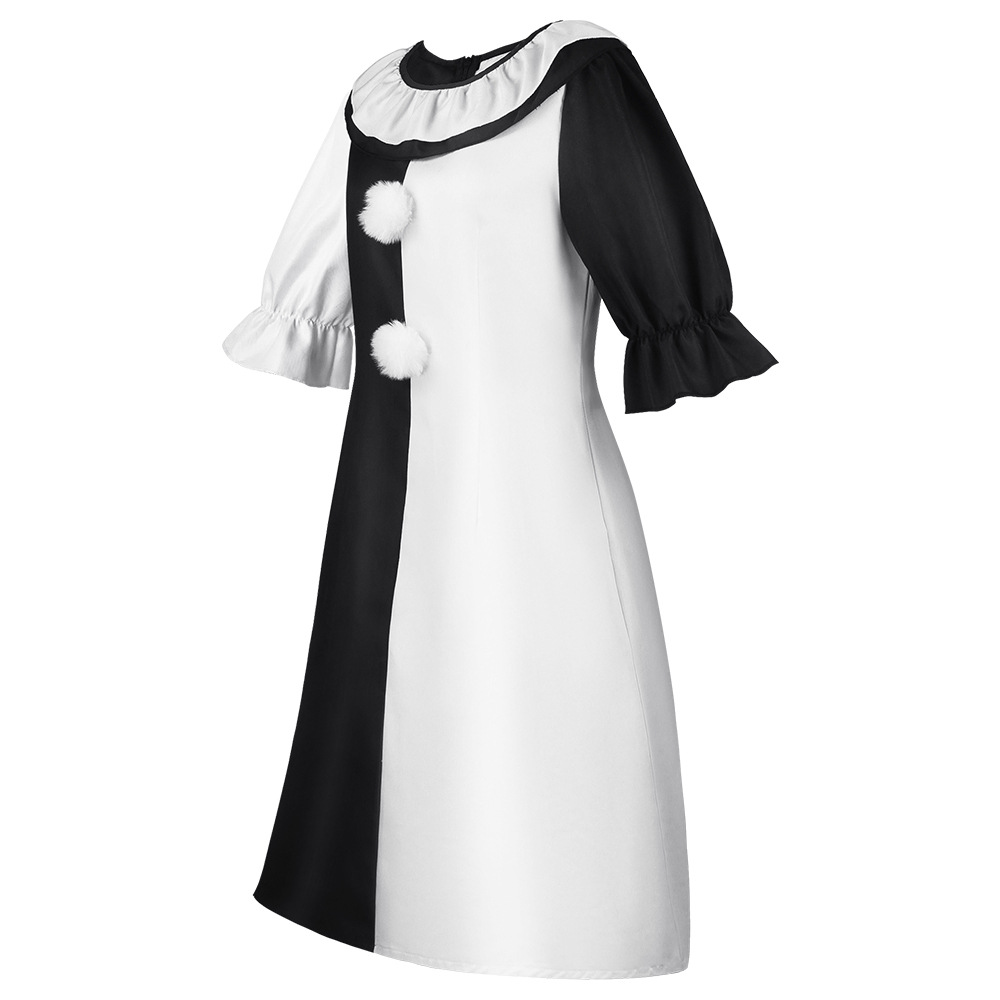 Halloween Horror Clown Costume Role Playing Cosplay Outfit for Adults Unisex